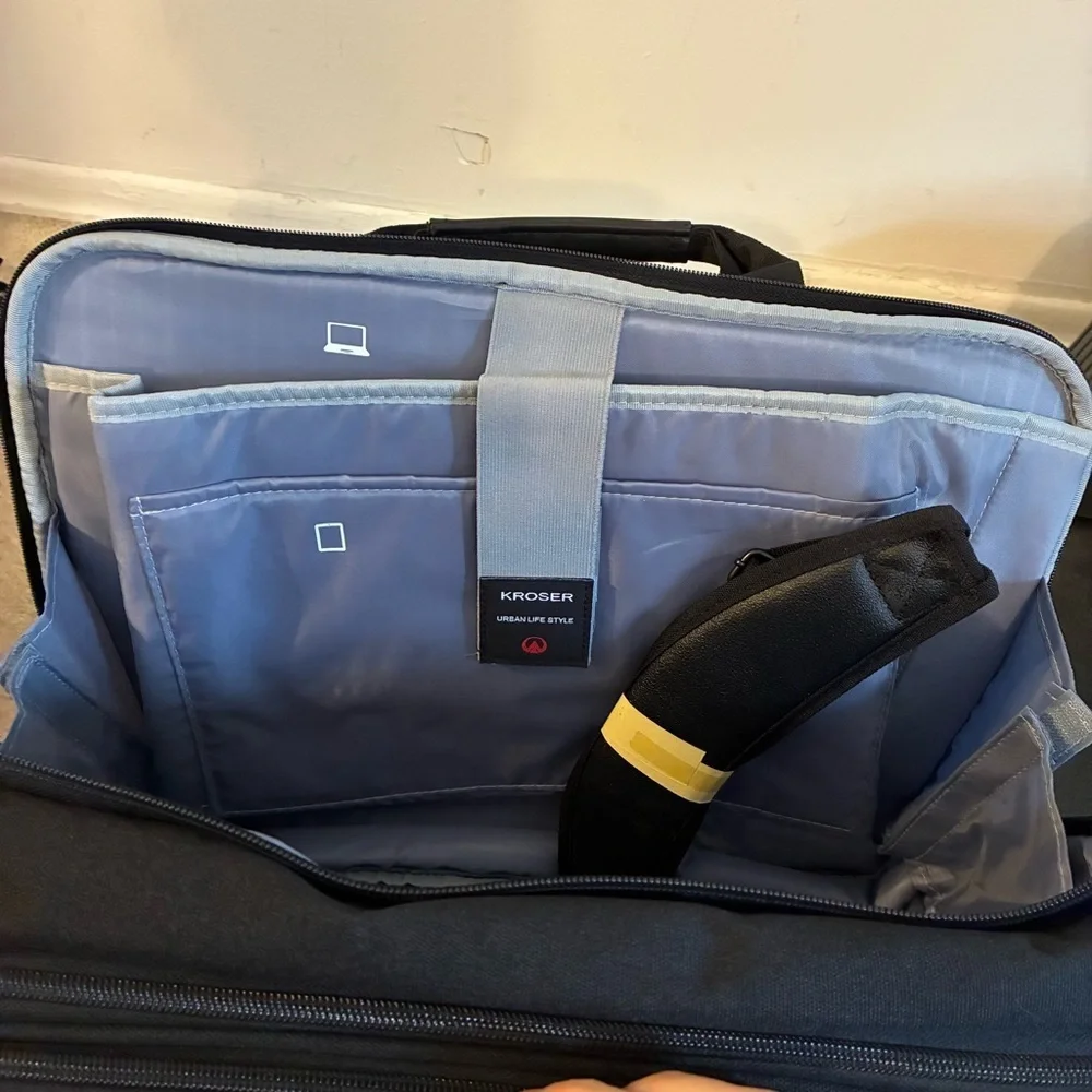 Kroeber Laptop Bag Premium Laptop Briefcase Fits up to 17.3 in Laptop Expands